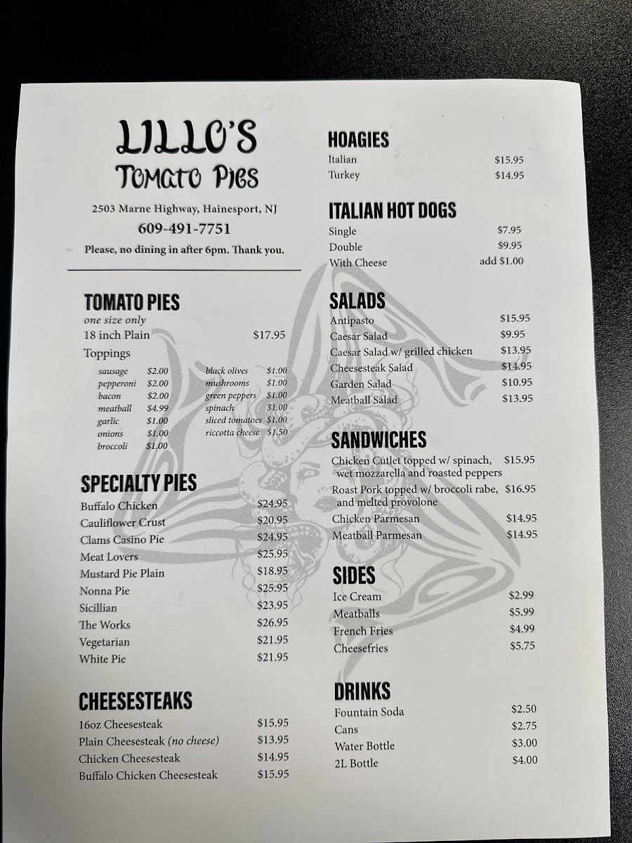 Menu Lillo's Tomato Pies-7